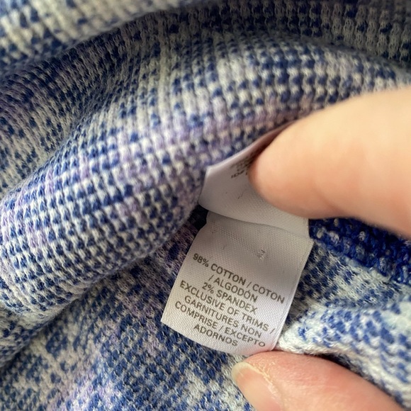 VTG Y2K Victoria's Secret thermal snowflake pajama set L - Picture 4 of 8